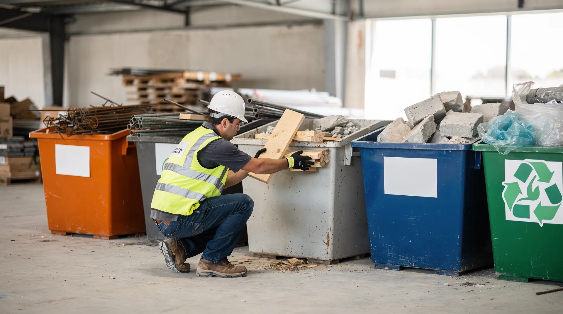 A construction and demolition debris handling and recovery facility receives uncontaminated C&D debris generated